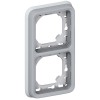 PLEXO IP55 ΠΛΑΙΣΙΟ ΧΩΝ. 2 ΜΗΧ. ΚΑΘ. ΓΚΡΙ