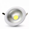 LED φωτιστικό οροφής χωνευτό High-Lumen Στρογγυλό COB 40W 4500K Φυσικό λευκό