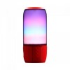 Επιτραπέζιο φωτιστικό ηχείο RGB Bluetooth με USB & TF Κάρτα, σώμα κόκκινο SKU: 8571