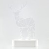 ΤΑΡΑΝΔΟΣ PLEXI GLASS, ΦΩΤΙΖΟΜΕΝΟΣ, 5 LED, ΜΠΑΤΑΡΙΑΣ, 15x5,5x22cm