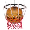 GloboStar® NBA 01027 Μοντέρνο Κρεμαστό Φωτιστικό Οροφής Μονόφωτο Πορτοκαλί Μεταλλικό Πλέγμα Φ32 x Y58cm