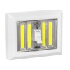 GloboStar® 78999 Φωτιστικό Διακόπτης Τοίχου LED COB 12W 1120lm Μπαταρίας με Μαγνήτη και Διακόπτη ON/OFF IP44 Ψυχρό Λευκό 6000K