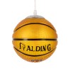GloboStar® SPALDING NBA 00645 Μοντέρνο Κρεμαστό Παιδικό Φωτιστικό Οροφής Μονόφωτο Πορτοκαλί Γυάλινο Φ18 x Υ18cm