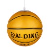 GloboStar® SPALDING NBA 00649 Μοντέρνο Κρεμαστό Παιδικό Φωτιστικό Οροφής Μονόφωτο Πορτοκαλί Γυάλινο Φ25 x Υ25cm